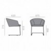 Sillón confortable Brandy SO-2995 con base cantilever de andreu World.