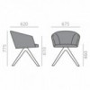 SO-2997 Precioso sillón Brandy de Andreu World. Ideal para interiores.