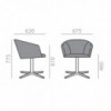 Sillón Brandy SO-2999 con sistema retornable de Andreu World para oficinas.
