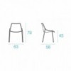 Silla Round oferta para espacios exteriores de Emu. Silla de diseño moderno.