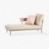 Chaise longue Aikana cómodo para exteriores de Fast. Chaise longue para terrazas.