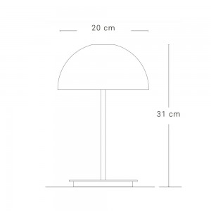 Lámpara sobremesa Amedeo de Zava. Lámparas de diseño estilo minimalista.