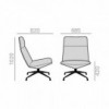 Butaca Capri Lounge BU-1692 Andreu World giratoria para interiores.