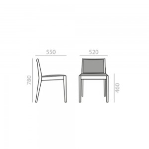 Silla Carlotta Big Andreu World. Diseño tapizado ideal para comedor.