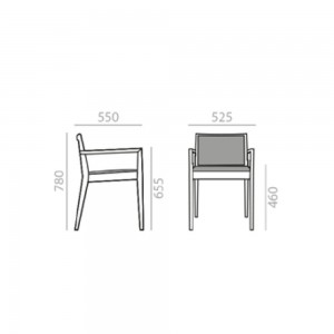 Sillón Carlotta Big Andreu World. Diseño tapizado ideal para comedor.