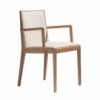 Sillón Carlotta Small Andreu World. Diseño tapizado ideal para comedor.