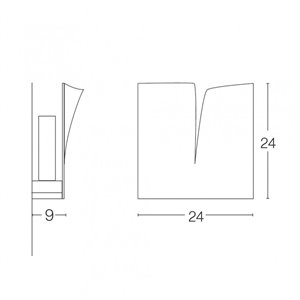 Aplique de pared Crack de Zava. Apliques modernos para hogar y contract.