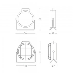 Lámpara de pie Cantiere Outdoor de Zava. Lámparas de diseño para exteriores.