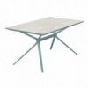 Mesa rectangular Gres Moai de Fast de exterior con diseño moderno y elegante.