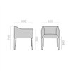 Cómodo Sillón Couvé SO-1267 Andreu World. Diseño moderno para salones.