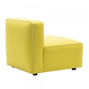Moderno Sofá Dado Andreu World. Diseño tapizado fijo para salones.