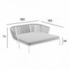 Daybed Ria de Fast confort y modernidad perfecto para espacios exteriores.