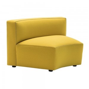 Elegante módulo de Sofá Dado Curvo Andreu World. Diseño contemporáneo.