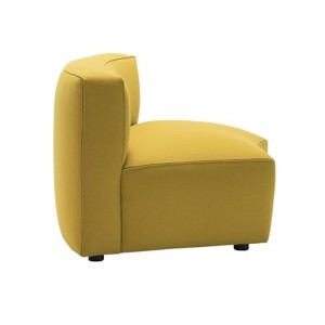 Elegante módulo de Sofá Dado Curvo Andreu World. Diseño contemporáneo.