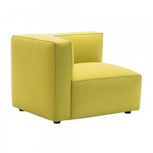 Elegante Sofá Dado Esquinero Curvo Andreu World. Diseño contemporáneo.