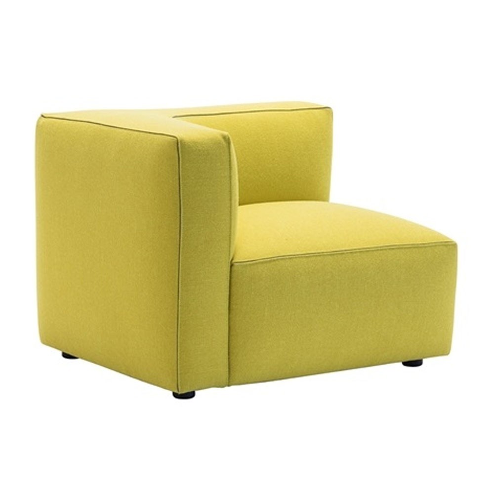 Elegante Sofá Dado Esquinero Curvo Andreu World. Diseño contemporáneo.