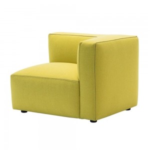 Elegante Sofá Dado Esquinero Curvo Andreu World. Diseño contemporáneo.