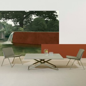 Cojín lounge Zebra de asiento y respaldo para Sillón Lounge apto para exteriores de Fast.