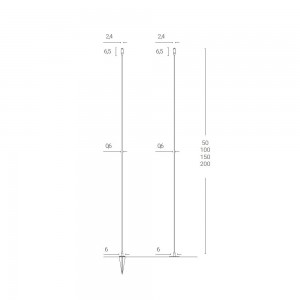 Lámpara de pie Mini MIni de Zava. Lámparas de diseño para exteriores. 