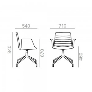 Sillón Flex SO-1646 Andreu World. Diseño práctico ideal para interior.