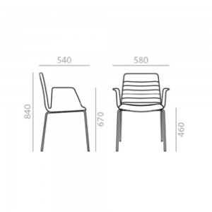 Sillón Flex SO-1612 Andreu World. Diseño práctico ideal para interior.