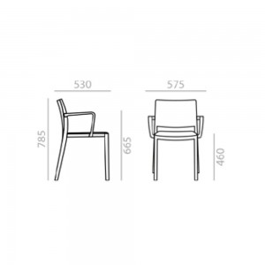 Sillón Apilable Duos SO-2751 Andreu World. Diseño ideal para interiores.