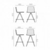 Taburete Flex BQ-1317 Andreu World. Diseño moderno ideal para interior.