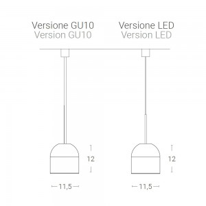 Lámpara suspensión Vox de Zava. Lamparas de diseño italiano para salón.