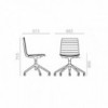 Silla Flex High Back SI-1656 Andreu World. Diseño contemporáneo interior.