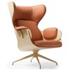 Sillón de lujo Lounger de madera para dormitorio de BD Barcelona.