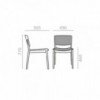 Silla Happy SI-0376 Andreu World. Sillas de diseño moderno para interior.