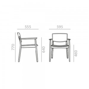 Sillón Happy SO-0378 Andreu World. Sillas moderna para interiores.
