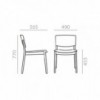 Silla Happy SI-0374 Andreu World. Sillas contemporáneas para interior.