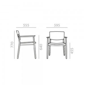 Sillón Happy SO-0375 Andreu World. Sillas moderna para interiores.