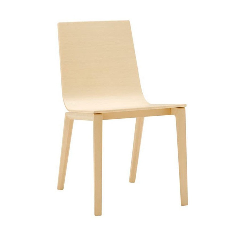 Silla Lineal SI-0760 Andreu World. Sillas de diseño moderno en madera.