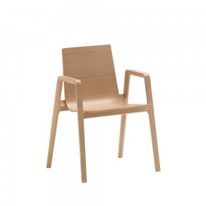 Silla Lineal SI-0760 Andreu World. Sillas de diseño moderno en madera.