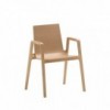 Silla Lineal SI-0760 Andreu World. Sillas de diseño moderno en madera.