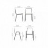 Silla Lineal SI-0760 Andreu World. Sillas de diseño moderno en madera.