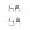 Silla Lineal comfort SI-0594 Andreu World. Diseño tapizado para interior.