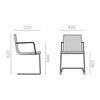 Sillón Lineal comfort SO-0568 Andreu World. Diseño tapizado elegante.