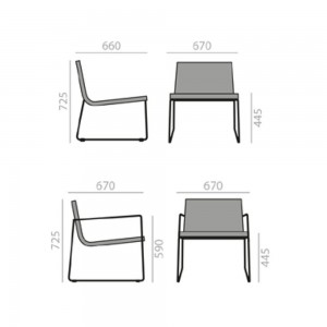 Butaca Lineal comfort BU-0597 Andreu World. Diseño ideal para oficinas.