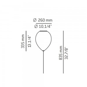Lámpara techo Balloon de Estiluz. Lámparas modernas de diseño español.