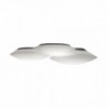 Plafón Puck con plato led incorporado de Vibia. Lámparas modernas para salones.