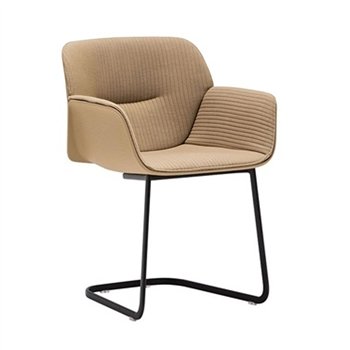 Sillón Nuez SO-2771 Andreu World. Diseño Envolvente con base en acero.