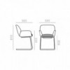 Sillón Nuez SO-2771 Andreu World. Diseño Envolvente con base en acero.