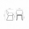 Sillón Nuez SO-2783 Andreu World. Diseño moderno con base de acero.