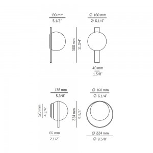 Aplique Circ outdoor de Estiluz. Lámparas de pared modernas de diseño español.