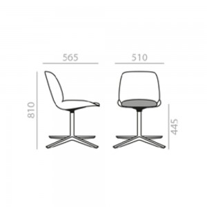 Silla Nuez SI-2786 Andreu World. Diseño moderno ideal para interiores.