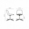 Silla Nuez SI-2786 Andreu World. Diseño moderno ideal para interiores.