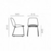 Silla Nuez SI-2787 Andreu World. Diseño moderno ideal para interiores.